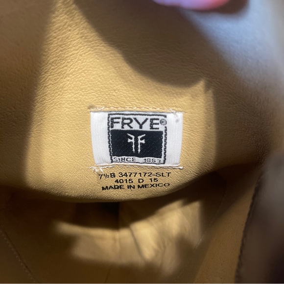 Frye Melissa Distressed Slate Grey Button Tall Riding Boots Size 7.5 - Picture 8 of 10